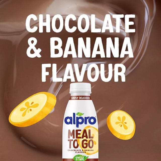 Alpro Meal To Go 500ml Chocolate & Banana Drink - gallery image 4