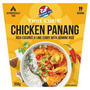 Kitchen Joy Thai Cube 350g Chicken Panang Rich Coconut & Lime Curry with Jasmine Rice