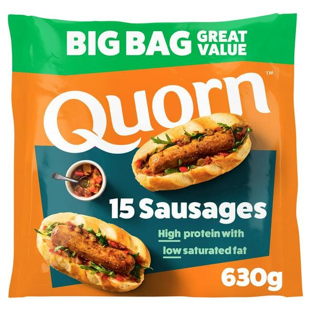 Quorn 15 x Vegetarian Sausages 630g - gallery image 1
