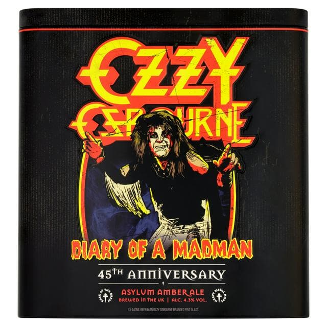 Ozzy Osbourne 44cl Diary of a Madman Asylum Amber Ale Gift Set - gallery image 1
