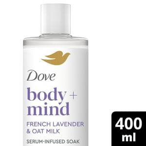 Dove Body + Mind 400ml French Lavender & Oat Milk Serum Infused Bath Soak