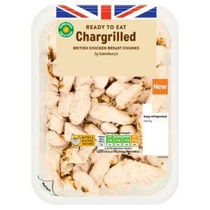 Sainsbury's 320g Chargrilled British Chicken Breast Chunks