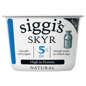 Siggi's Skyr 450g Natural 5% Fat Icelandic Style Yogurt
