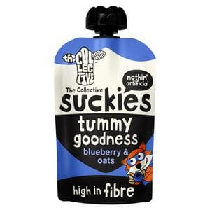 The Collective Great Dairy 90g Blueberry & Oats Suckies Tummy Goodness Kids Yoghurt