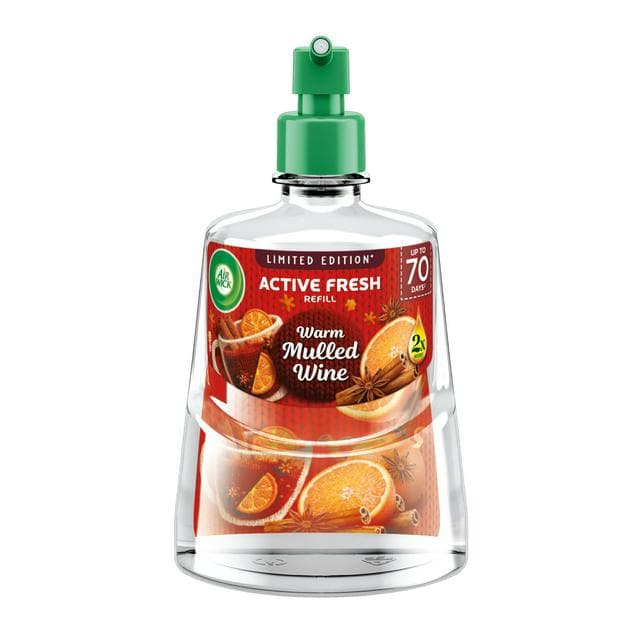 Air Wick Active Fresh Warm Mulled Wine Refill Air Freshener, Limited Edition 228ml - gallery image 1