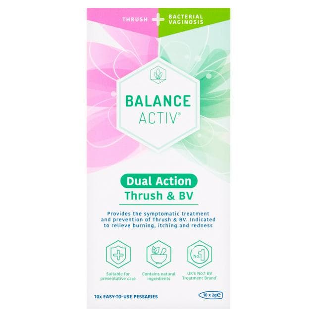 Balance Activ 10 x 2g Dual Action Thrush & BV Easy to Use Pessaries - gallery image 1