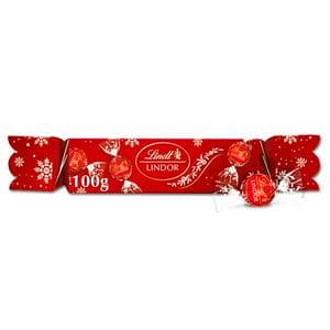 Lindt Lindor 100g Milk Chocolate Christmas Cracker