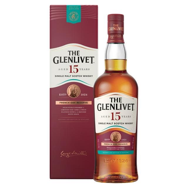 The Glenlivet 70cl French Oak Reserve 15 Year Old Single Malt Scotch Whisky - gallery image 1
