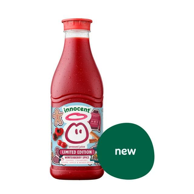 innocent 900ml Winterberry Spice Cherry, Cranberry & Mixed Spice Juice, Limited Edition - gallery image 1