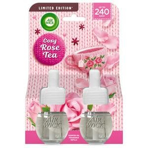 Air Wick Cosy Rose Tea Electrical Twin Refill Plug In Air Freshener, Limitied Edition 19ml