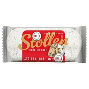 Hallo 500g Stollen Loaf with Marzipan & Fruits