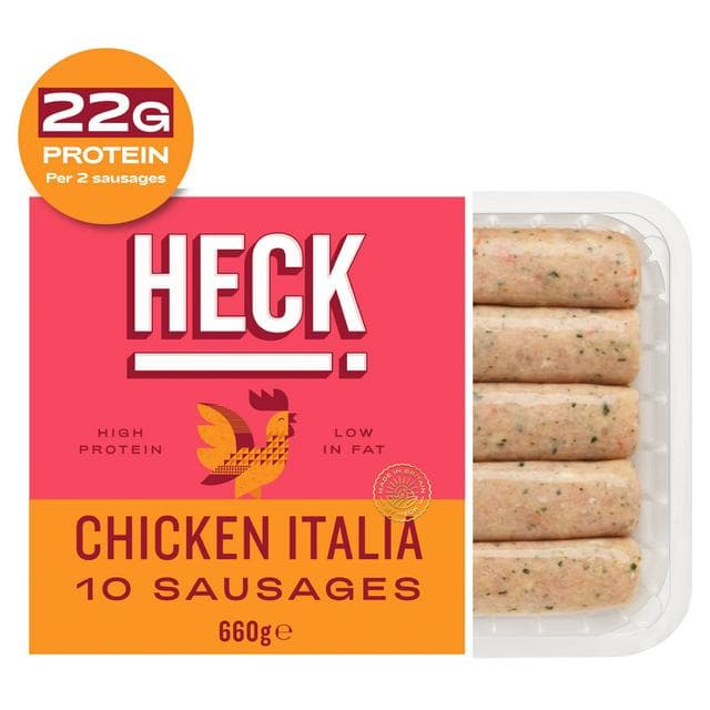 HECK! 10 x Chicken Italia Sausages 660g - gallery image 1
