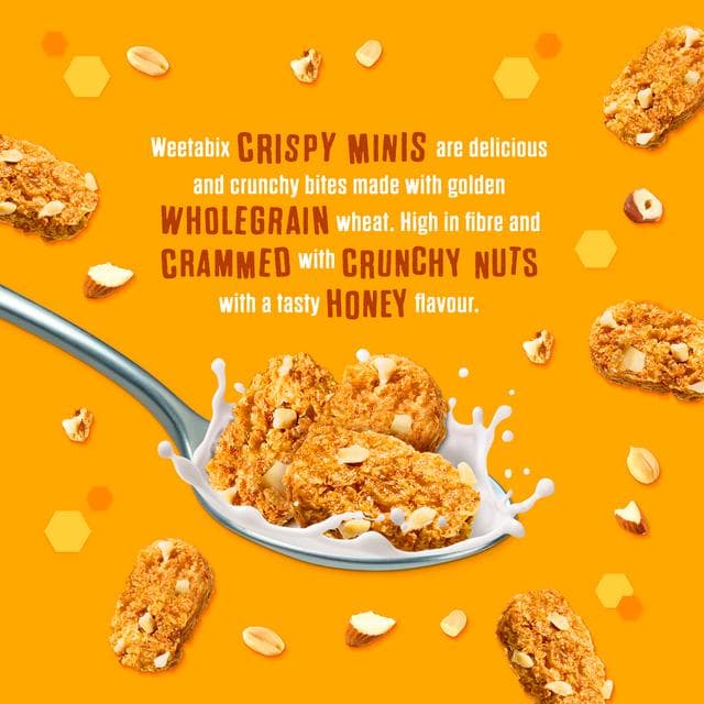 Weetabix Crispy Minis 500g Honey & Nut Flavour Breakfast Cereal, Special Edition - gallery image 4