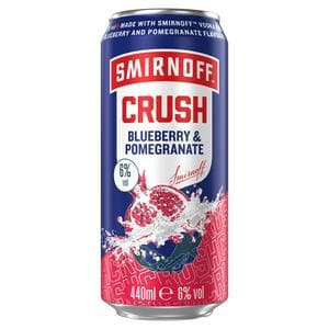 Smirnoff 440ml ?Crush Blueberry & Pomegranate 6% ABV Premix Can