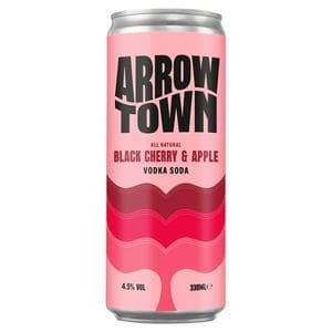 Arrowtown 330ml Black Cherry & Apple Vodka Soda Can