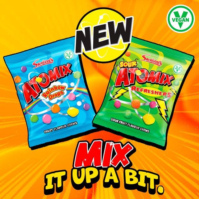 Swizzels Atomix Refreshers 110g Sour Fruit Flavour Chews - gallery image 3