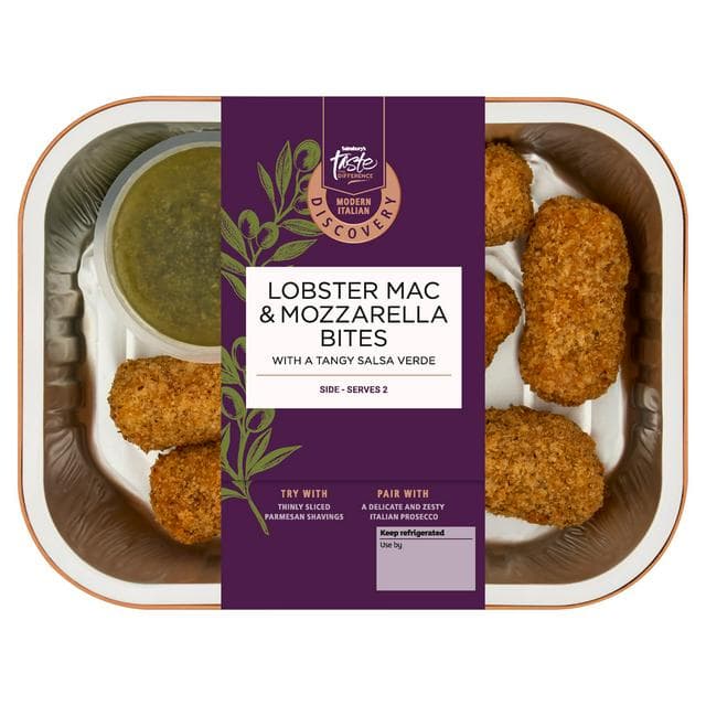Sainsbury's Discovery 245g Lobster Mac & Mozzarella Bites, Taste the Difference - gallery image 1