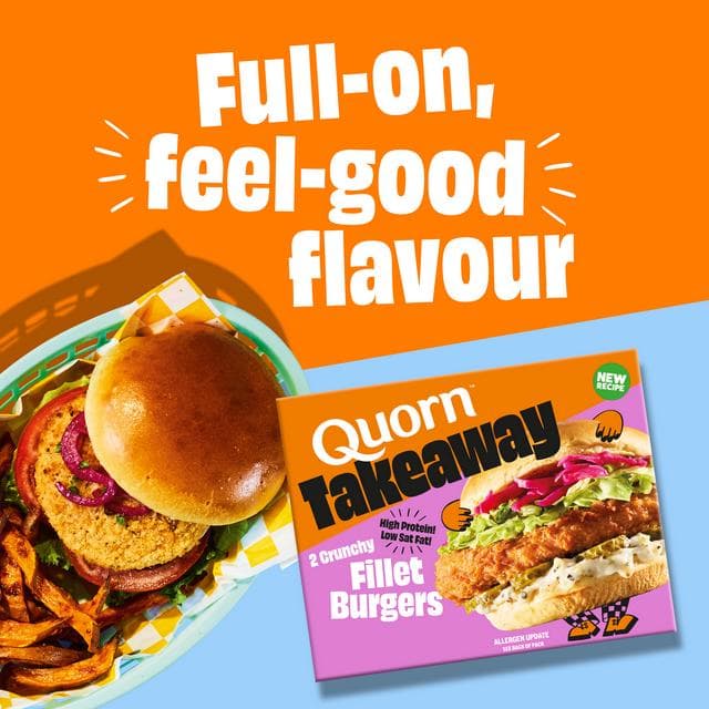 Quorn Takeaway 2 x Crunchy Fillet Burgers 190g - gallery image 2