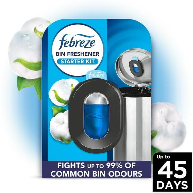 Febreze Bin Freshener Cotton Fresh Starter Kit Gel 4.88ml - gallery image 1