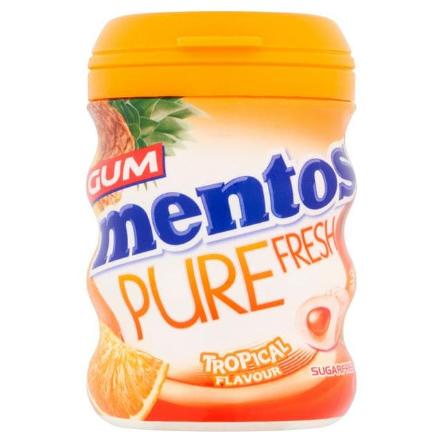 Mentos Pure Fresh 70g Tropical Flavour Gum - gallery image 1