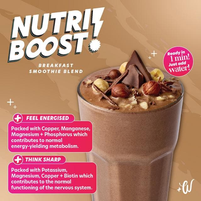 Whitworths Nutri Boost 75g Cocoa + Hazelnut Breakfast Smoothie Blend - gallery image 3
