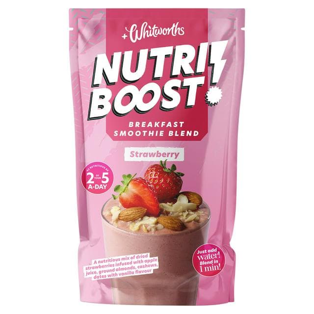 Whitworths Nutri Boost 75g Strawberry Breakfast Smoothie Blend - gallery image 1