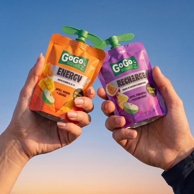 GoGo Squeez 4 x 90g Energy Apple, Mango & Orange Fruit Smoothie Snack Pouch - gallery image 6