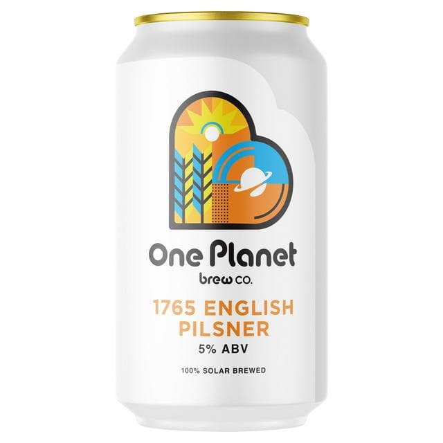 One Planet Brew Co. 440ml 1765 English Pilsner Beer Can - gallery image 1
