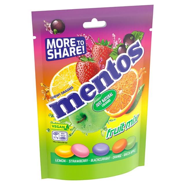 Mentos 160g Fruit Mix Chewy Dragees - gallery image 4