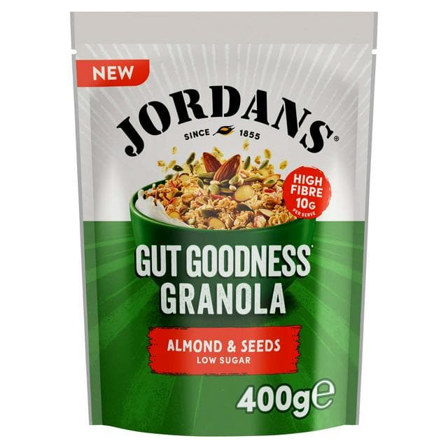 Jordans 400g Almond & Seeds Gut Goodness Low Sugar Granola Breakfast Cereal - gallery image 1