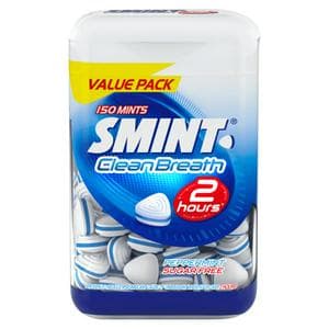 Smint 150 x Clean Breath 2 Hours XXL Peppermint Mints Botle