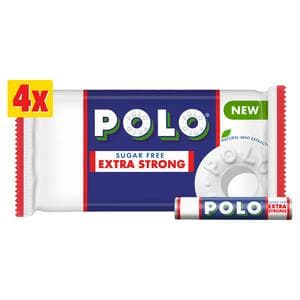 Polo 4 x Sugar Free Extra Strong Multipack Mints Tube 133.6g