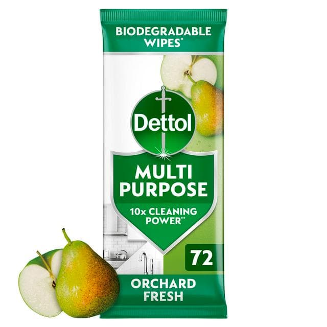 Dettol 72 x Orchard Fresh Multipurpose Cleaning Wipes - gallery image 1