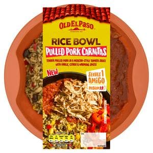 Old El Paso 375g Rice Bowl Pulled Pork Carnitas