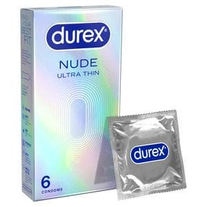 Durex Nude Ultra Thin 6 x Enhanced Sensitivity Regular Fit Condoms
