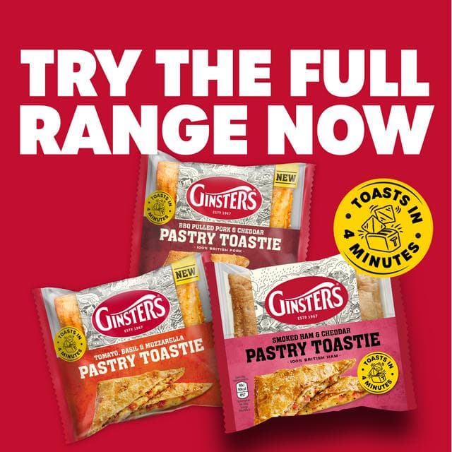 Ginsters 130g BBQ Pulled Pork & Cheddar Pastry Toastie - gallery image 3