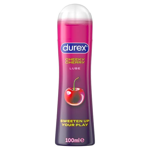 Durex 100ml Water Based Flavoured Edible Cherry Lube - gallery image 1