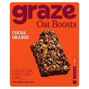 Graze Oat Boosts 3 x 40g Cocoa Orange Flapjacks