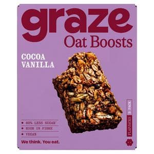 Graze Oat Boosts 3 x 40g Cocoa Vanilla Flapjacks
