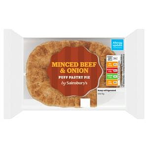 Sainsbury's 150g Minced Beef & Onion Puff Pastry Pie