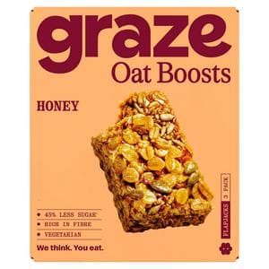Graze Oat Boosts 3 x 40g Honey Flapjacks