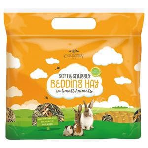 Country Values 1kg Soft & Snuggly Bedding Hay for Small Animals