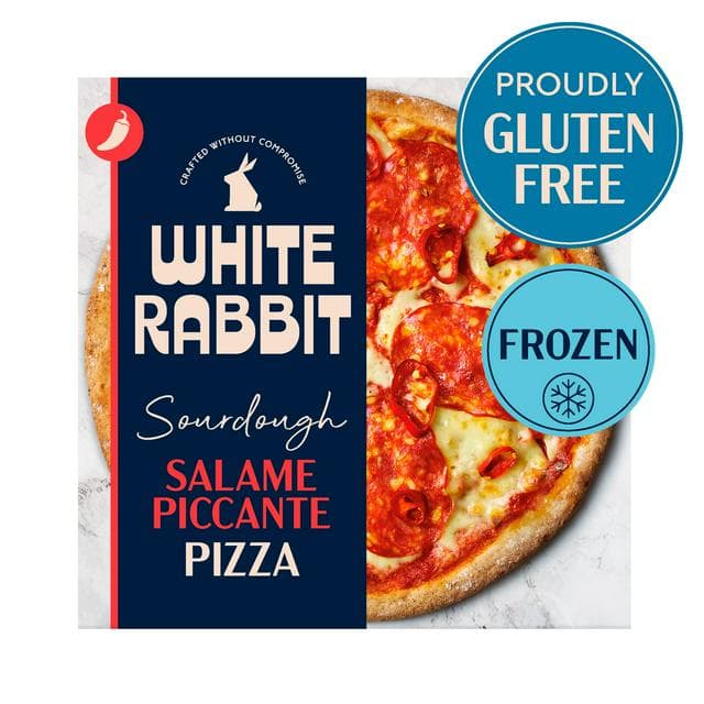 White Rabbit 357g Sourdough Salame Piccante Pizza - gallery image 1
