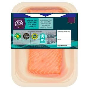 Sainsbury's 2 x Thick Cut Scottish Salmon Fillets, Taste the Difference 280g