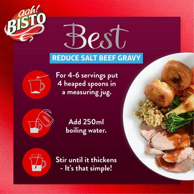 Bisto Best 350g Reduced Salt Beef Gravy Granules - gallery image 5