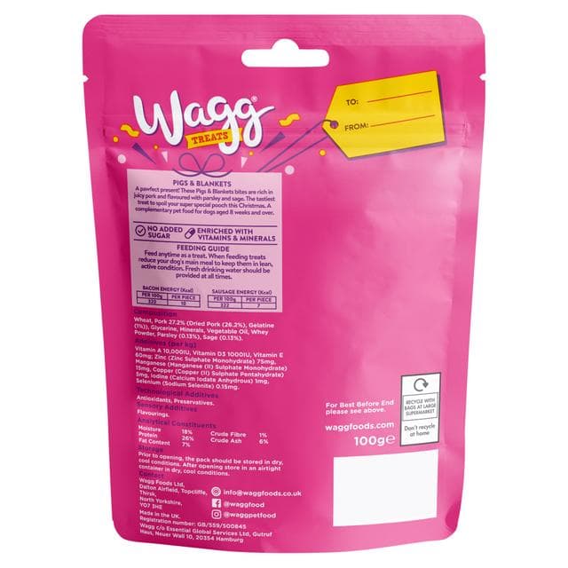 Wagg 100g Pigs & Blankets Dog Treats - gallery image 2