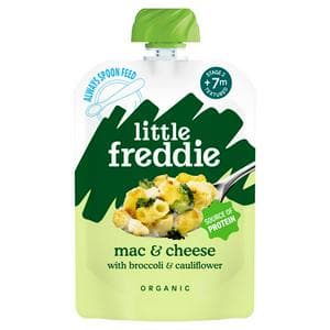 Little Freddie 130g Stage 2 7 Months+ Organic Mac & Cheese with Broccoli & Cauliflower Textured