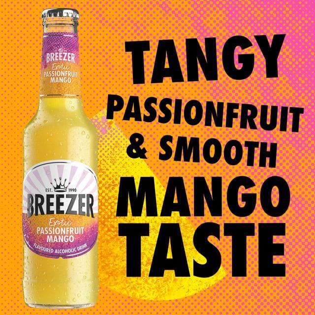 Breeezer 27.5cl Exotic Passion Fruit Mango Flavoured Alcoholic Drink - gallery image 4