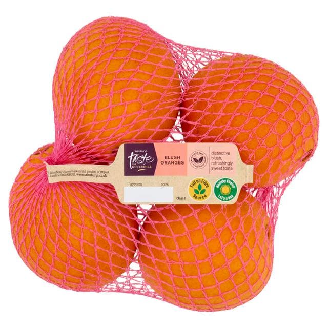 Sainsbury's 4 x Blush Oranges Fruits, Taste the Difference - gallery image 1