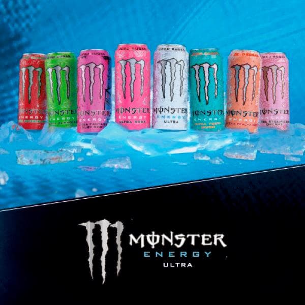Monster Energy Drink 9 x 500ml Ultra Variety Pack Cans - gallery image 3